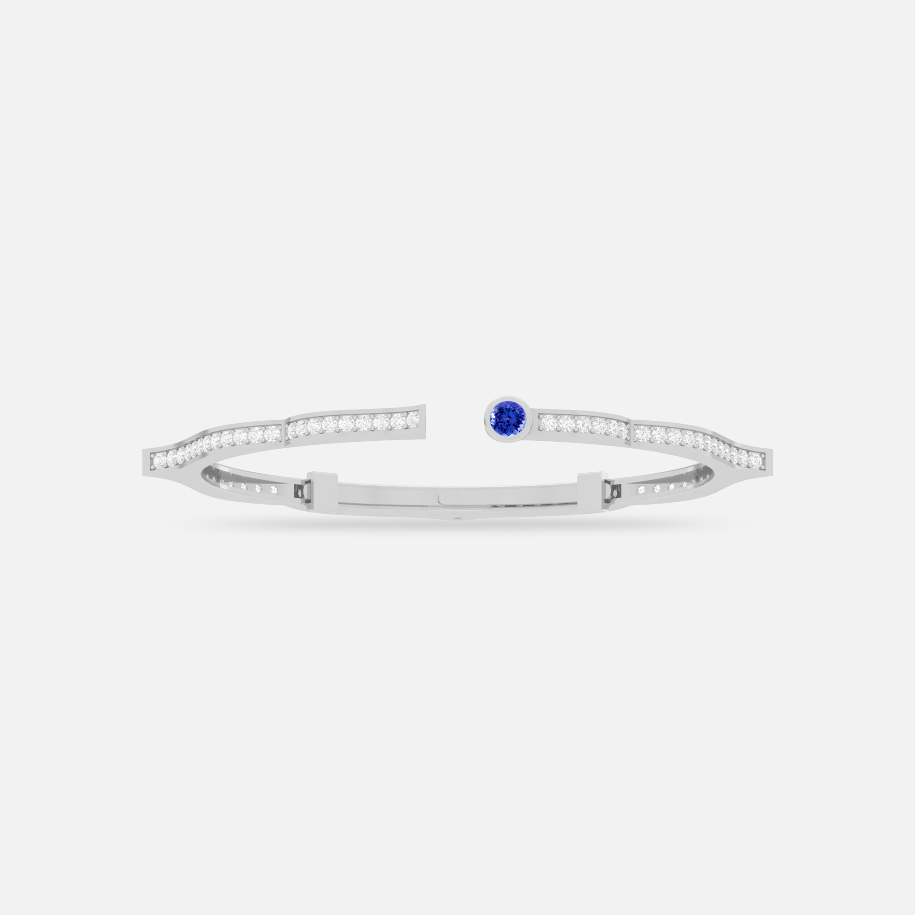 Tanzanite & Diamond Bangle