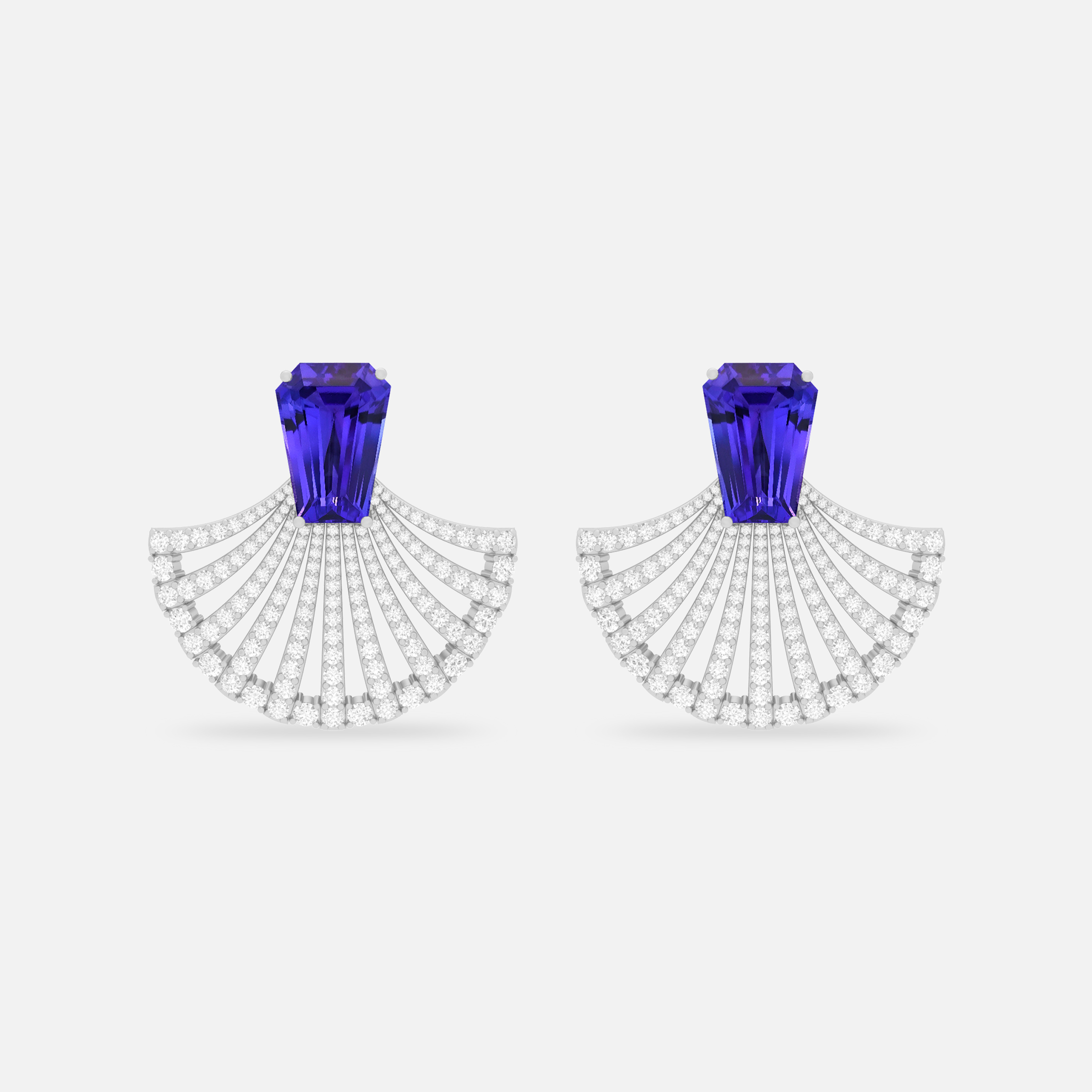 Tanzanite & Diamond Earring