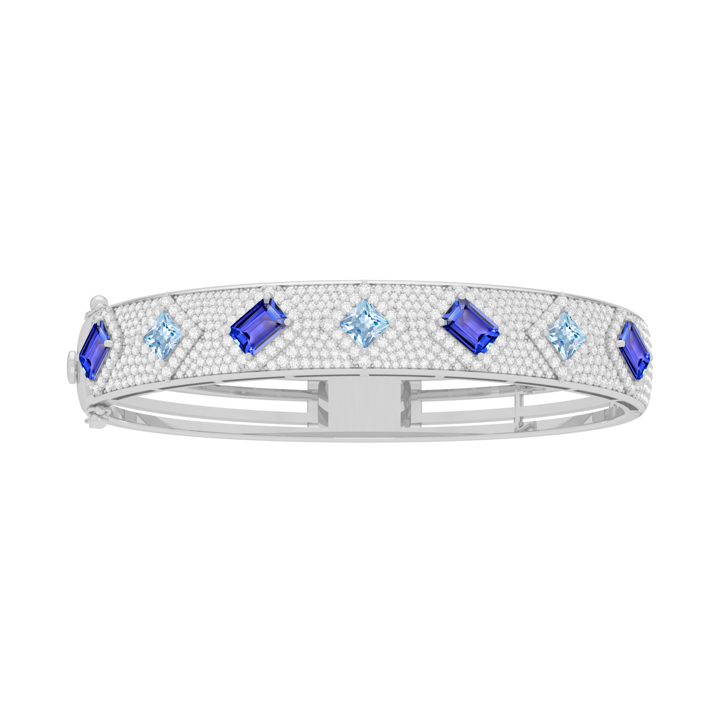Tanzanite & Diamond Bangle