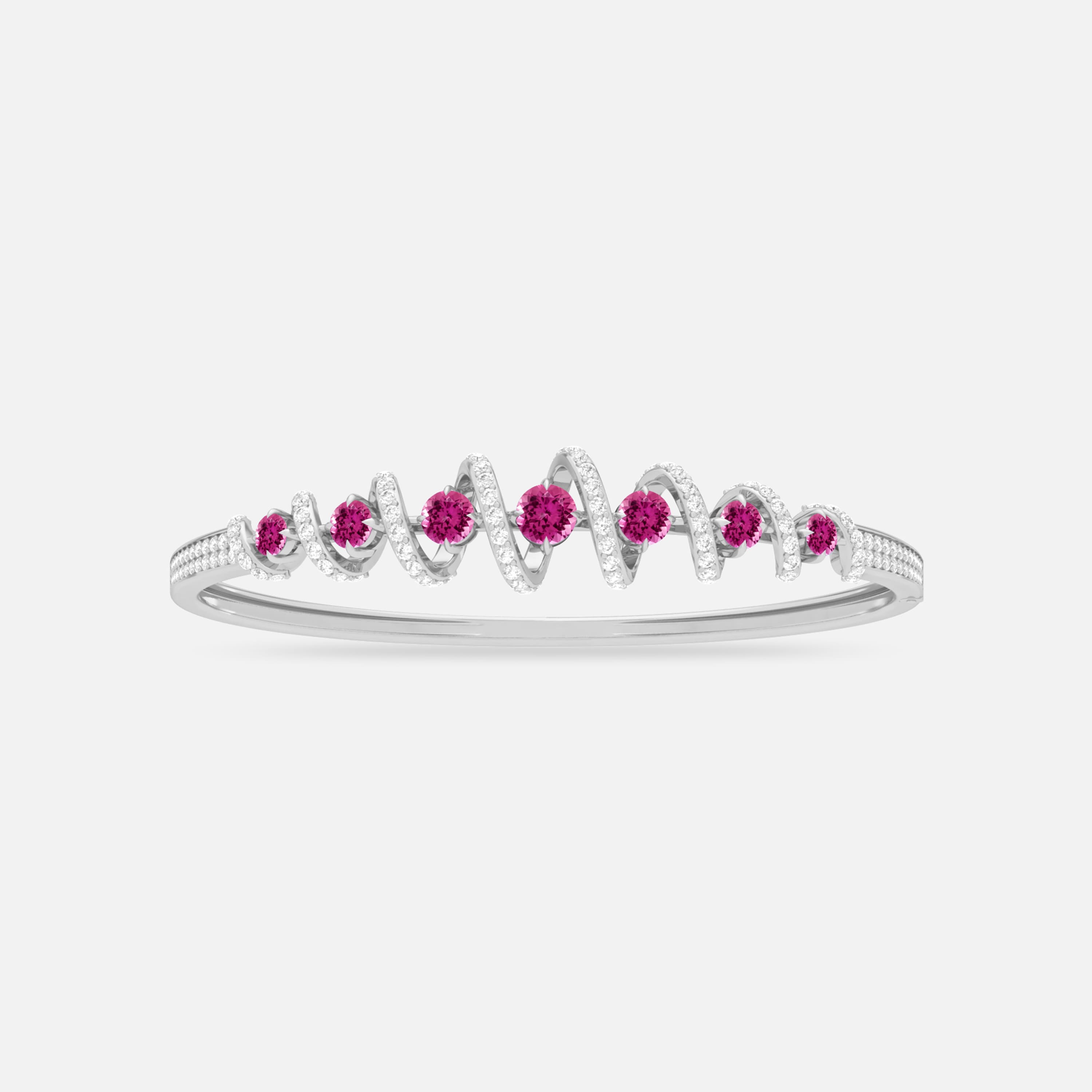 Pink Spinel Bangle
