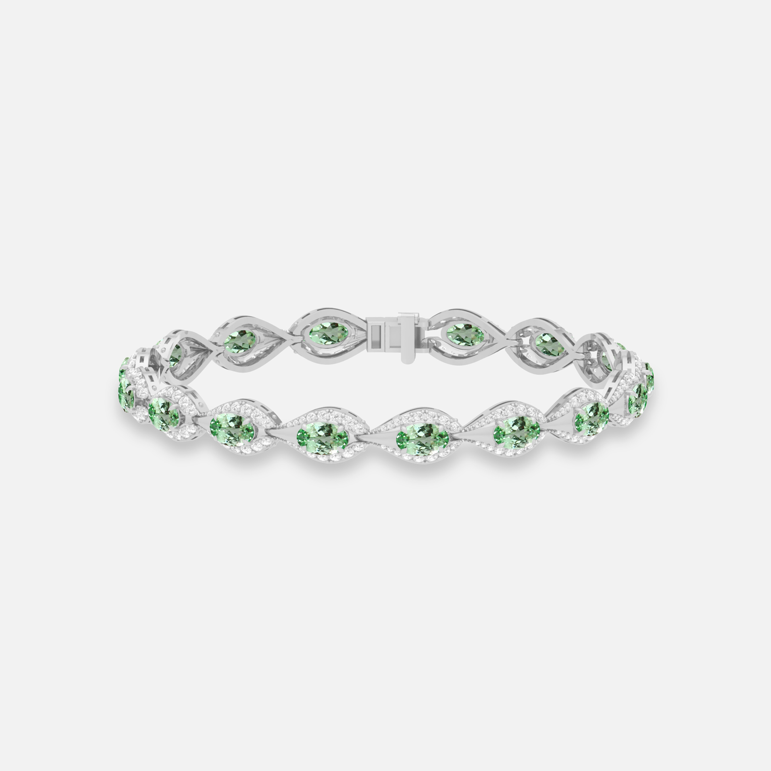 Mint Garnet Bracelet